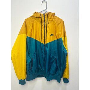 Men’s Nike vintage 70s Nike two-tone zip-up hooded windbreaker